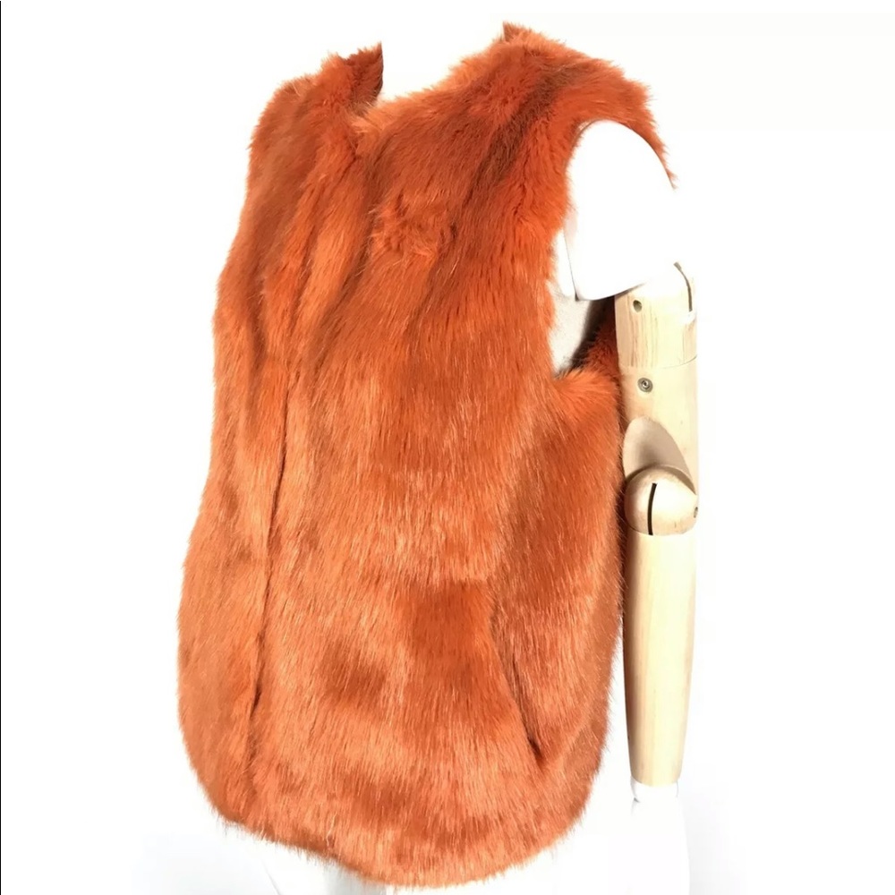 Scotch & Soda faux fur vest jacket